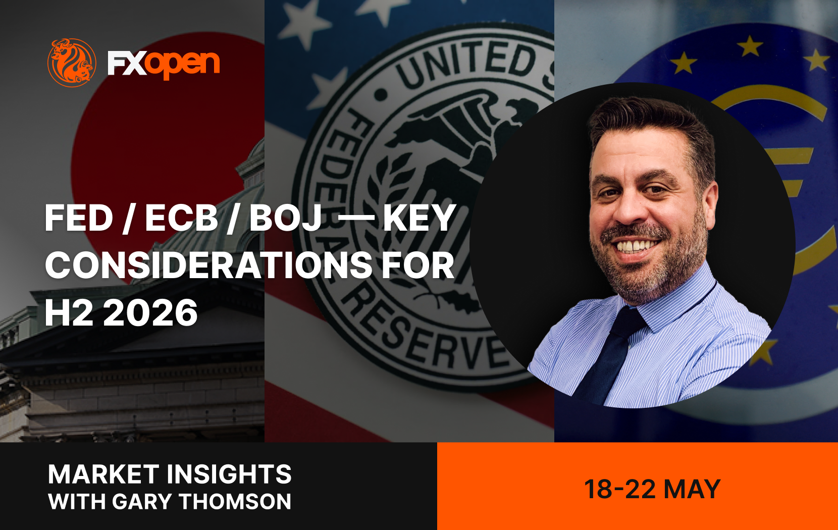 Fed vs ECB vs BOJ — Key Considerations for H2 2026